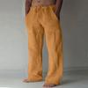 Linen Clothing For Men Natural Linen Pants For Men Contemporary Comfortable Quality Soft Linen Pocket Color  Trousers