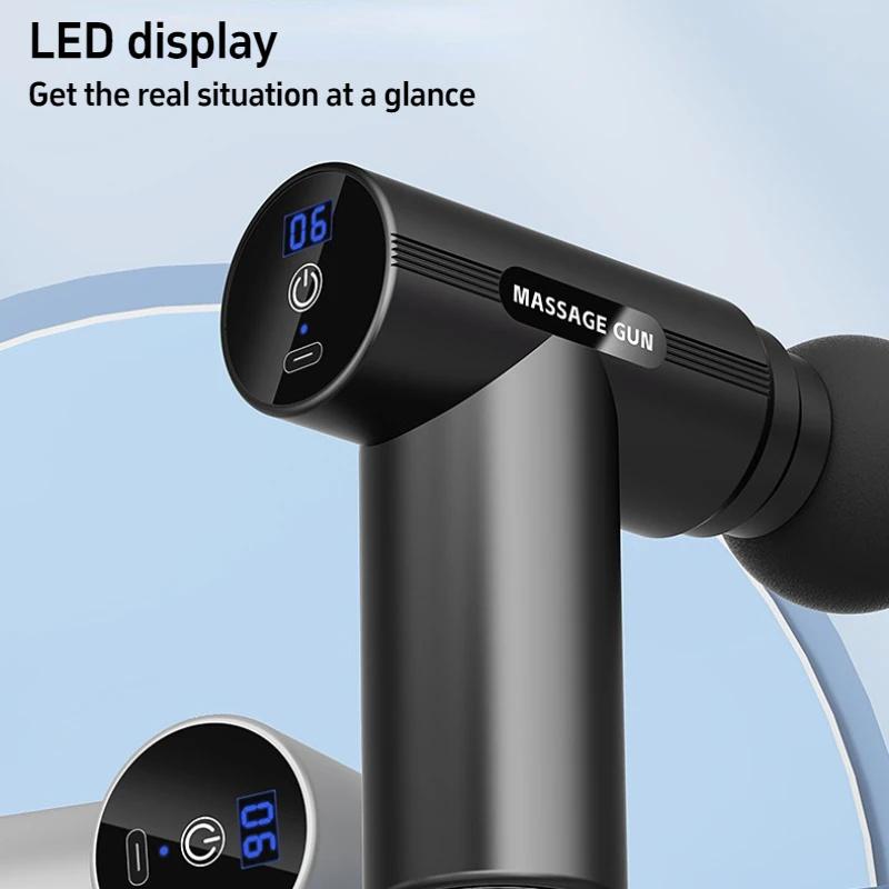 Xiaomi USB Мини Массажный Пистолет Фасция Машина Для Расслабления Мышц Вибрационный Пистолет Стержень Массаж Фитнес Оборудование Шея Захват Фасция Пистолет