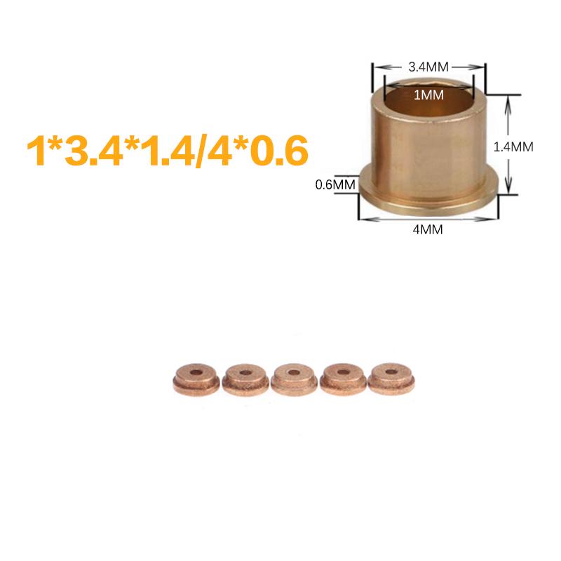 5 шт. Фланцевый самосмазывающийся подшипник порошковая металлургия масло медная втулка направляющая втулка со ступенчатым фланцевым оборудованием