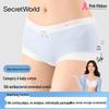 SecretWorld Women's High-Waist Cotton Boxer Briefs