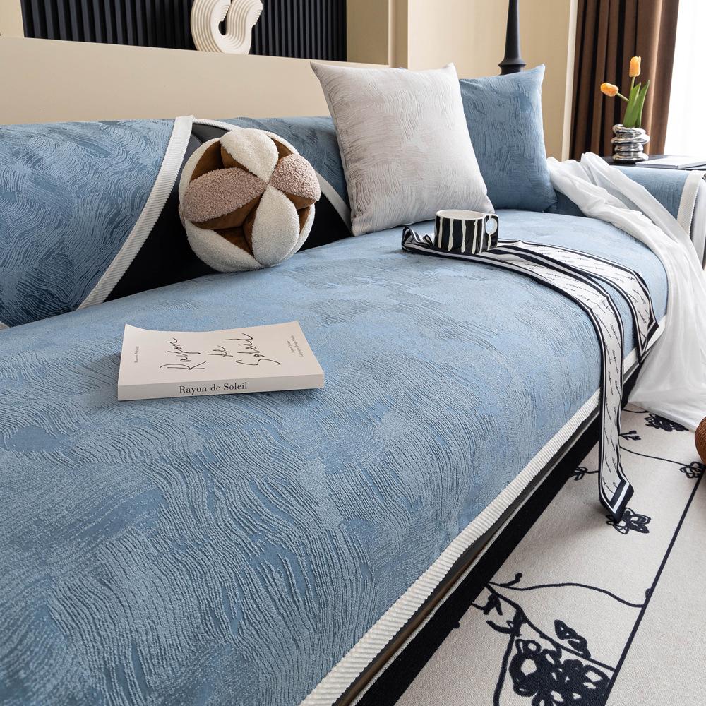 Textured Sofa Cushion Universal In All Seasons  New Sofa Seat Cushion Light Luxury High-End Non-Slip Sofa Cover