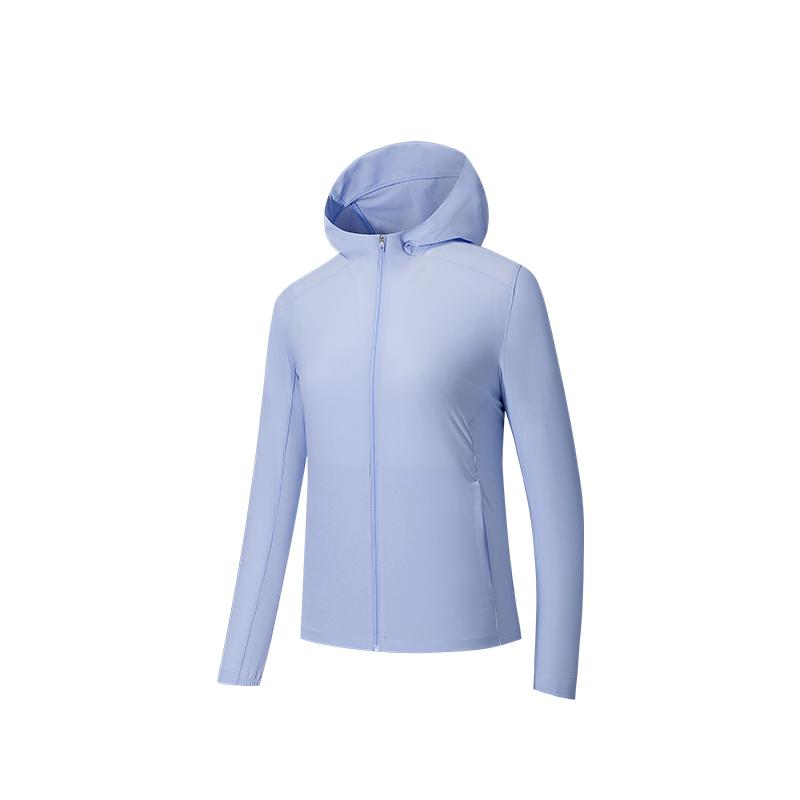 Anta Champion Серия Всепогодная Простая Универсальная Однотонная Спортивная Куртка с Капюшоном на Молнии Женская Куртка Фиолетовая 162530603-3