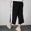 Puma Breathable Loose Wide-Leg Cropped Pants Retro Sports Long Pants Women Pants Black 579210-01