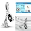 Original Family Boy Girl Charm Beads 925 Silver Clover Heart Blue Palm Luminous Pink Charms Fit Bracelet DIY Jewelry Woman Gifts