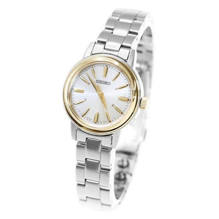 Часы Seiko Seiko Selection Женские Солар Радиочасы SSDY020 Серебристый и Желтое Золото/Светлое Золото