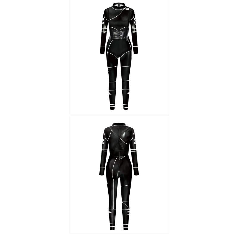 Комбинезон для косплея с цифровой печатью, костюм для выступлений, комбинезон Cos, боевой костюм
