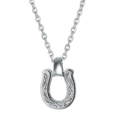 Ожерелье Lionheart Hawaiian Horseshoe, Хирургическая нержавеющая сталь, Серебристый, Предварительно упаковано, с Индивидуальным мешочком, Мужское