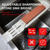 Galvanized Mount for Sharpening Stone Adjustable Over Sink Sharpening Stone Holder Retractable
