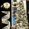 Christmas Tree Ribbon String Lights Battery Powered Fairy Lights Christmas Ribbon Bow Light for Indoor Outdoor Xmas Wedding New Year