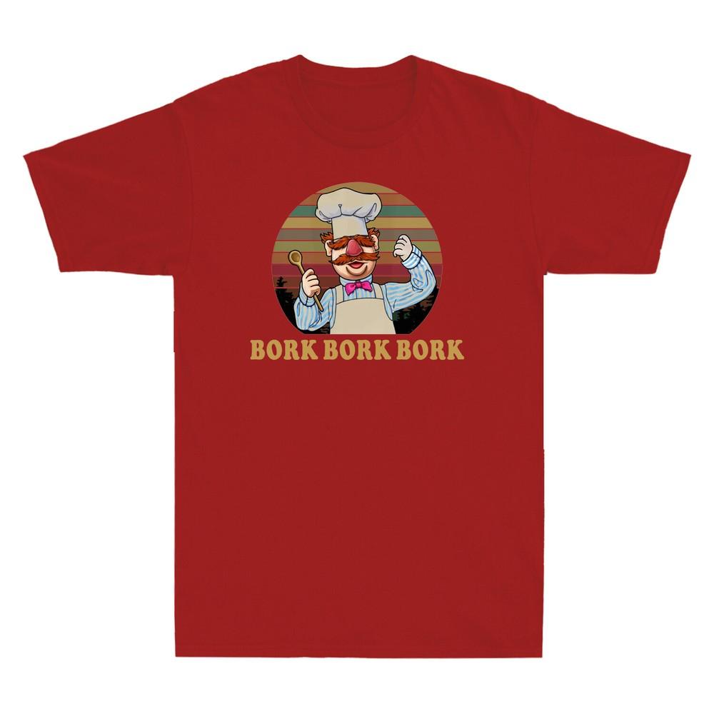 Vert Der Ferk Bork Bork Bork Funny Novelty Chef Gift Spoon Vintage Unisexs Tshirt