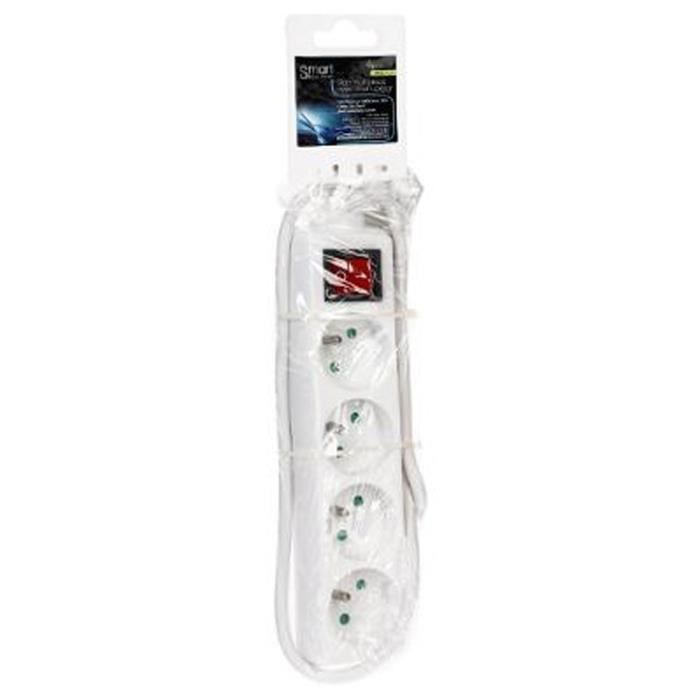 Блок розеток "4 розетки" 24см Белый