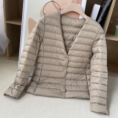 Новые легкие и тонкие пуховики на осень и зиму, женские короткие теплые куртки, облегающий крой и пальто большого размера.