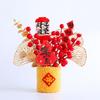 Simulated New Year DIY Material Bag Creative Blessing Flower Bucket  Spring Festival Supplies