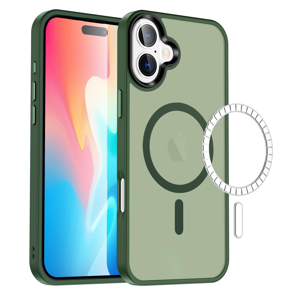 Подходит для Apple 16Pro Чехол для мобильного телефона 15 Матовый магнитный чехол Беспроводная зарядка 13Pro Чехол для мобильного телефона с защитой от падения