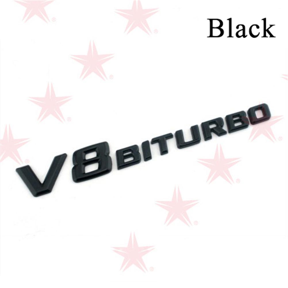 Car Auto Emblem Vehicle Logo V 8 biturbo Elblem Badge Fit for Mercedes ForBenz Car Body Sticker SC0