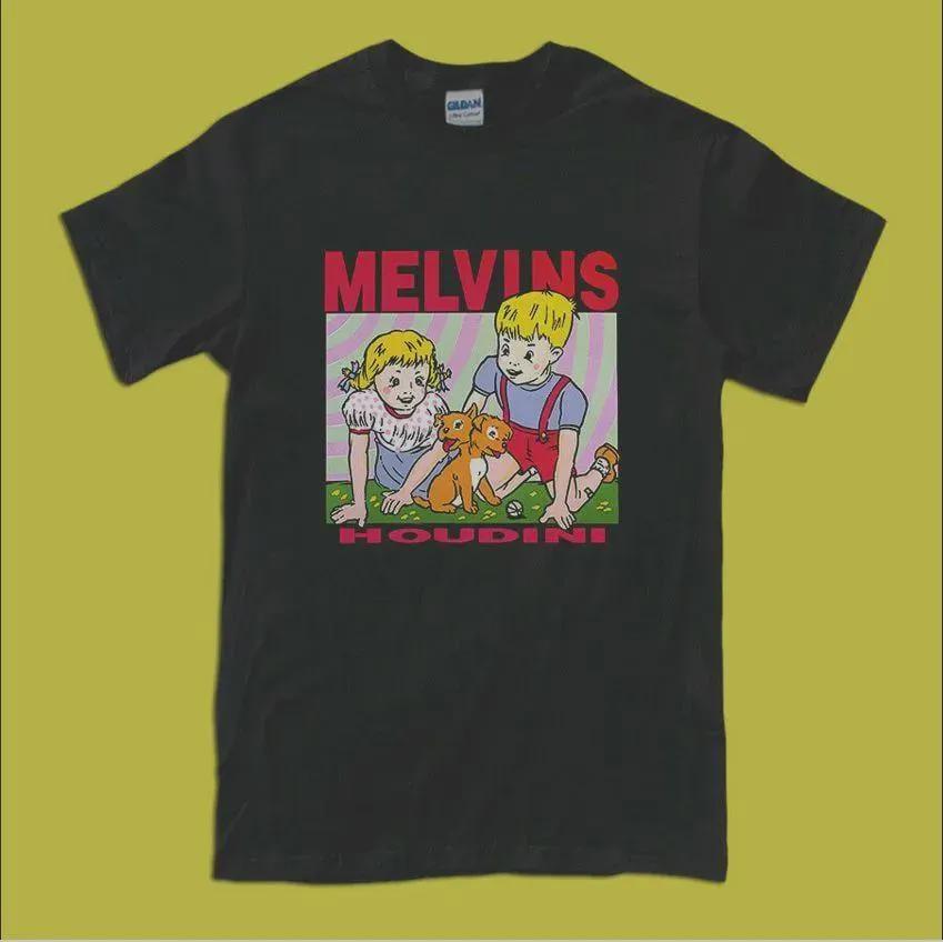 THE MELVINS Houdini Metal Rock Band T-Shirt Black & White Size S-3XL