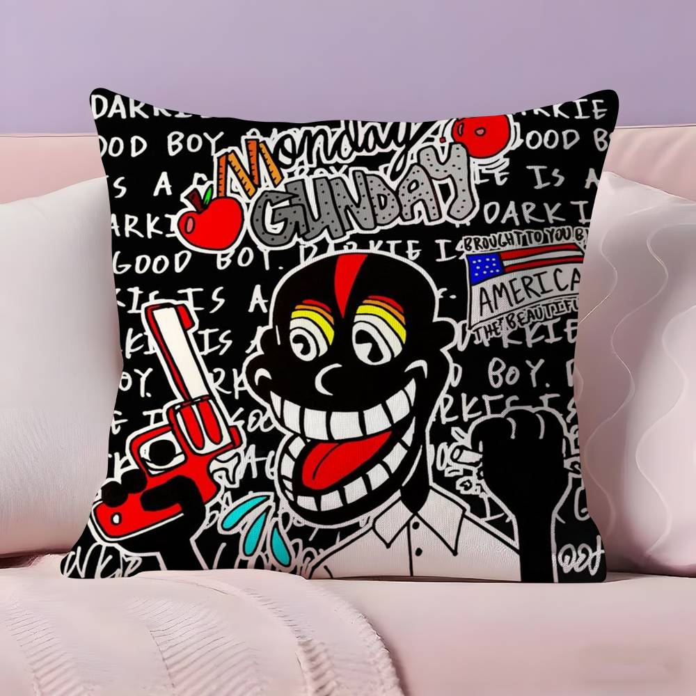 L-Lil D-Darkie Rapper Pillow Case Ultra Soft Skin Friendly Fabric Cloud Like Comfort & Concealed Zipper