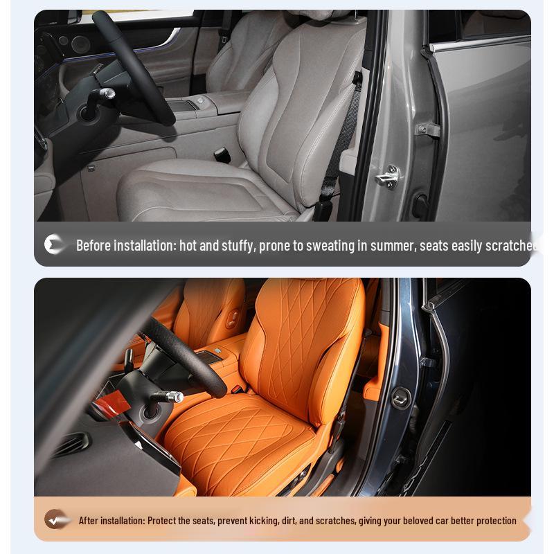 Подушка на сиденье автомобиля AITO M9 из кожи наппа - Дышащая, Вентилируемая, Всесезонный чехол