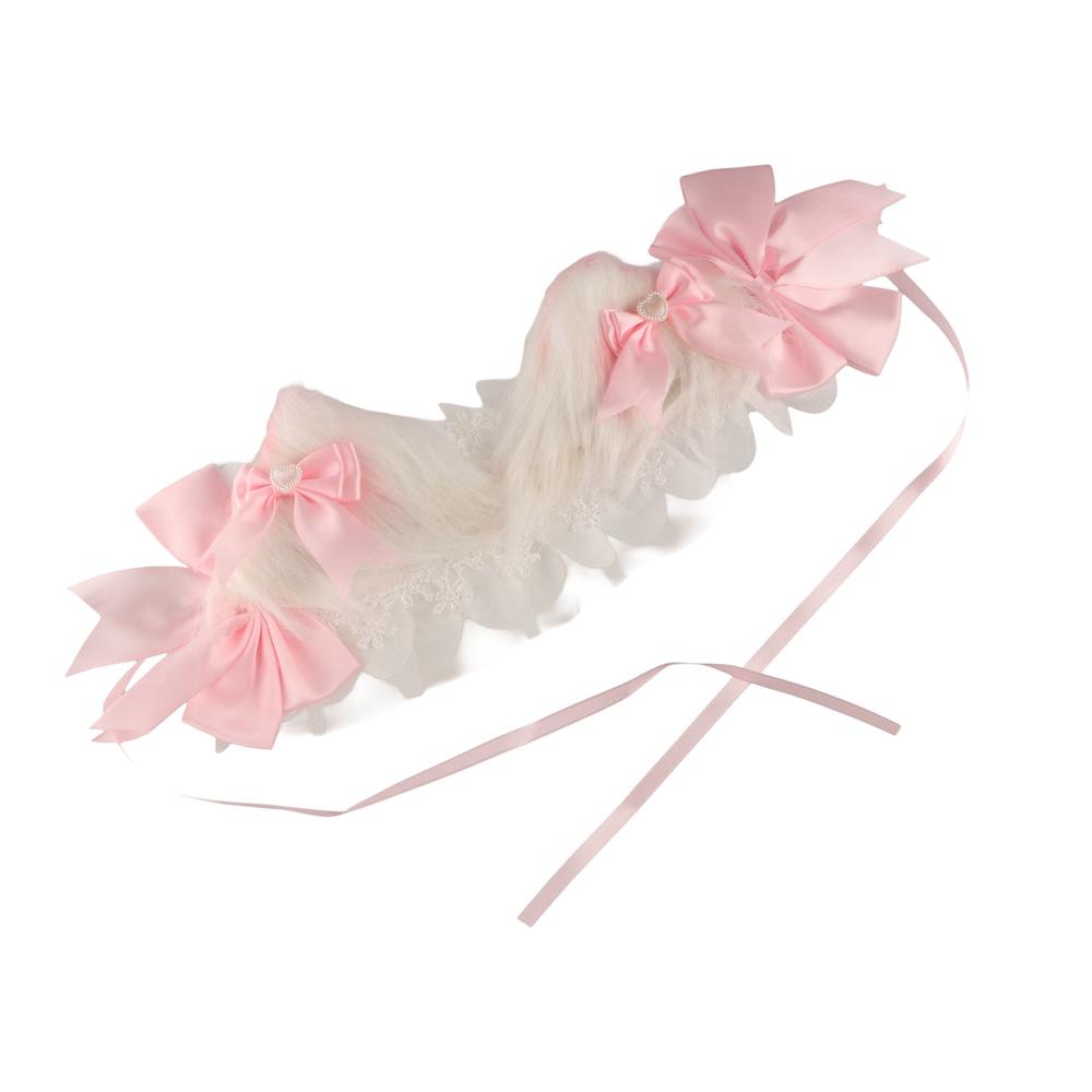 Jk Lolita Lace Headband Plush Cat Ears Barrettes Cute Anime Maid Cosplay Headdress Daily