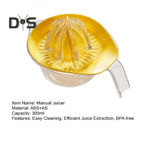 Соковыжималка для цитрусовых и лимонов, ручная соковыжималка с мерным стаканом и теркой, экономящая место кухонный инструмент для сока, измельчения чеснока, отделения яичного желтка