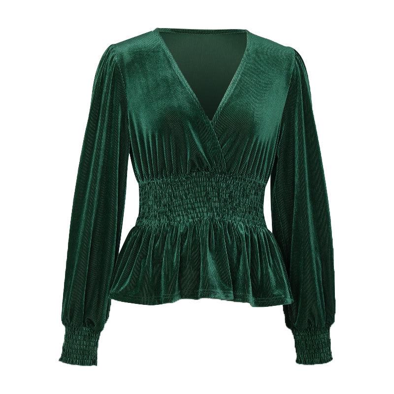 YYFS Женские модные повседневные однотонные пуловеры с v-образным вырезом и длинными рукавами, осень-зима с однотонным принтом