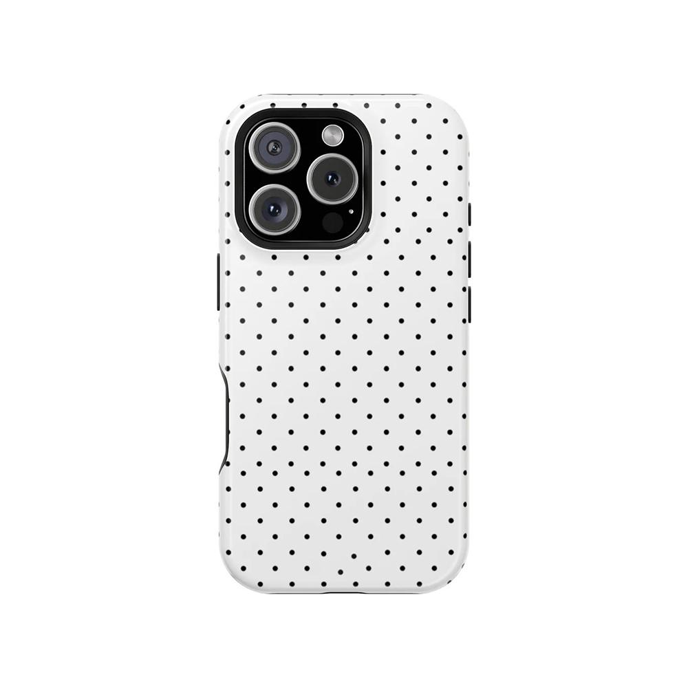 Роскошный чехол Clmj с какао-точками в горошек для iPhone 17 16 15 14 13 12 11 X XS XR Air Pro Max Plus Двухслойная задняя крышка