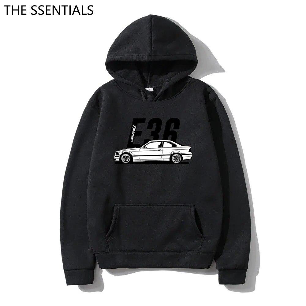 Классические толстовки с капюшоном E30 E46 E92 F80 M3 E36, модная толстовка с буквенным принтом D, пуловер унисекс, пуловер в стиле хип-хоп, толстовка с худи с принтом автомобиля
