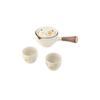 5/7pcs 360° Rotating Lucky Cat Teapot Set Ceramic Bubble Tea Set Kung Fu Tea Pot Set  Travel