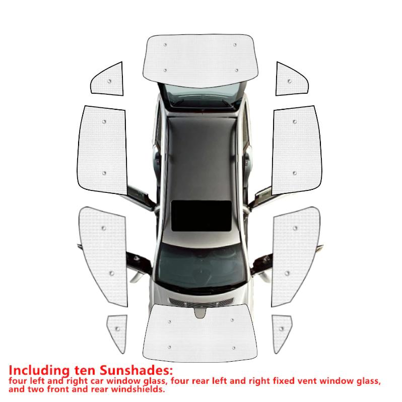 Солнцезащитные козырьки с полным покрытием для Volkswagen VW Touran 1T 2003~2015, коврик для заднего и лобового стекла, солнцезащитный козырек, накладка, аксессуары