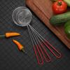 Stainless Steel Pearl Colander Red Handle Boba Strainer Pearl Spoon Filter Milk Tea Shop Essential Colander Milk Tea Spoon