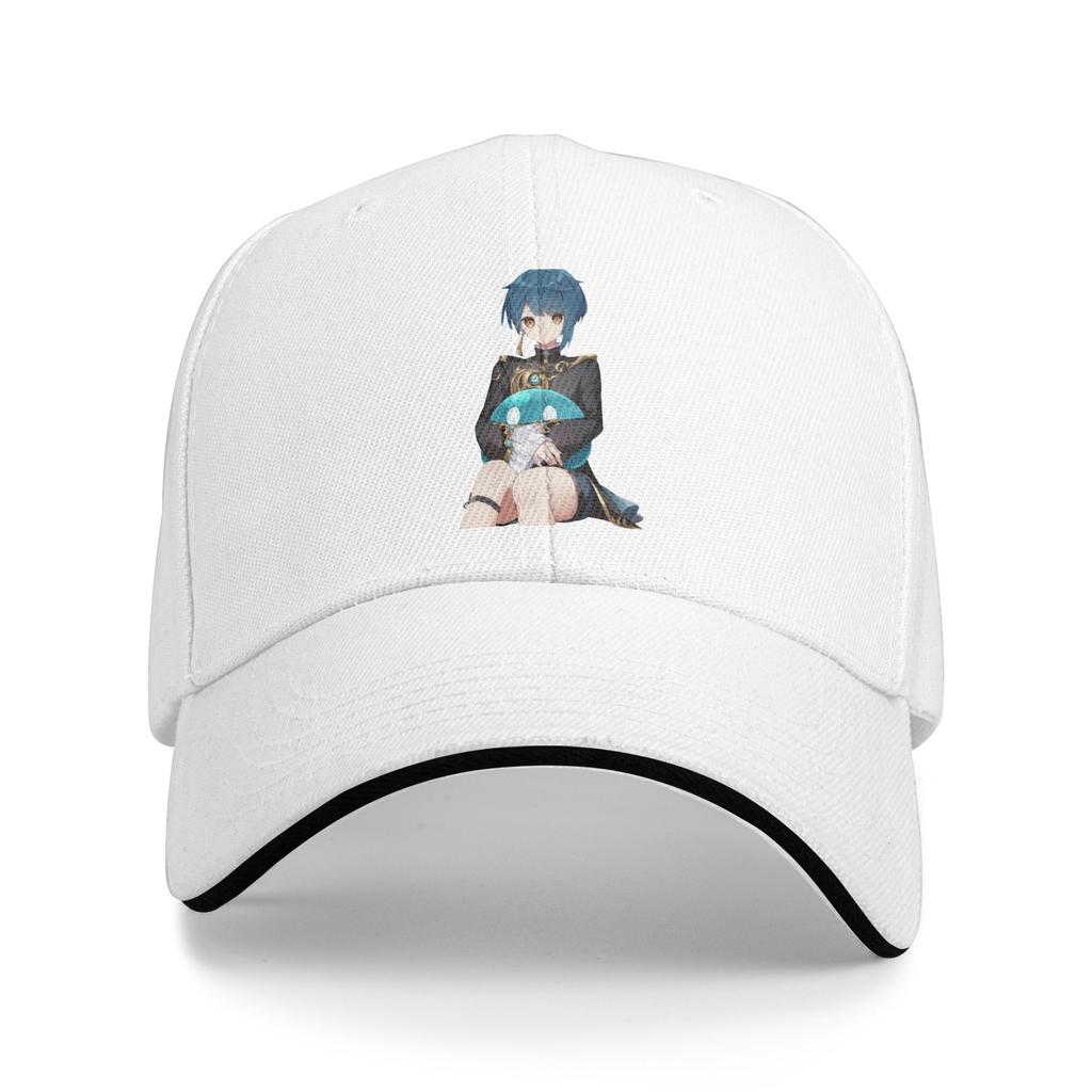 Diluc Genshin Impact Classic Baseball Caps Casual Sandwich Hat Unisex Polyester Dad Hat Fishing