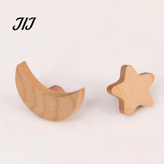 Rental Friendly Hangers Wooden Wall Hook, Cartoon Decorative Space Saving Hanger, Entryway Coat Racks Two Installation Ways Organizer for Bedroom And