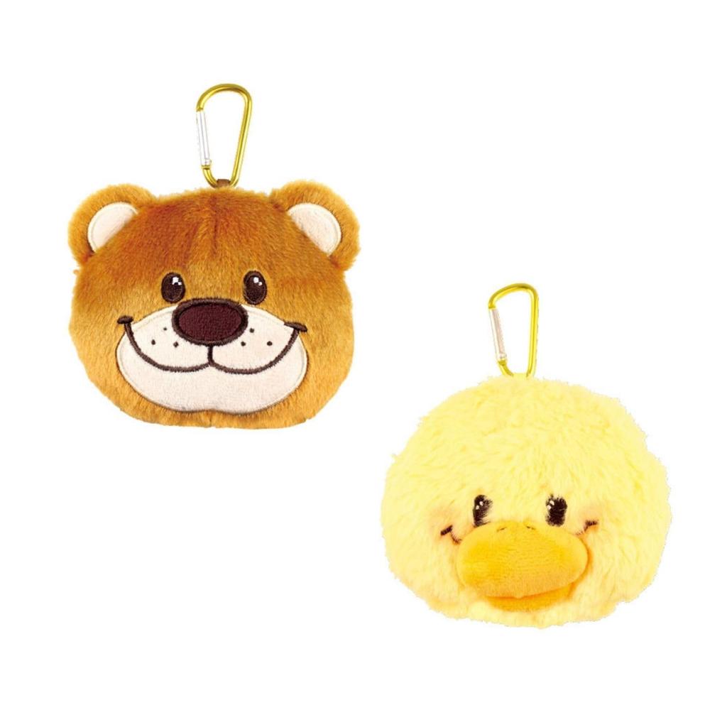 Tees Factory Susie Zoo Plush Toy with Carabiner, Zippered Mascot, Boof, Approx. H95xW110xD65mm (SZ-5546891BF)