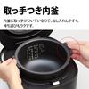 Sharp Rice Cooker 3 Cups Living Alone Microcomputer Bread Cooking Function Black KSCF05BB KS-CF05B-B