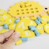 Children's Wooden Hedgehog Ten Digit Counter Ten Grid Game Addition Subtraction Operation Math Toy Number Cognitive Teaching Aid