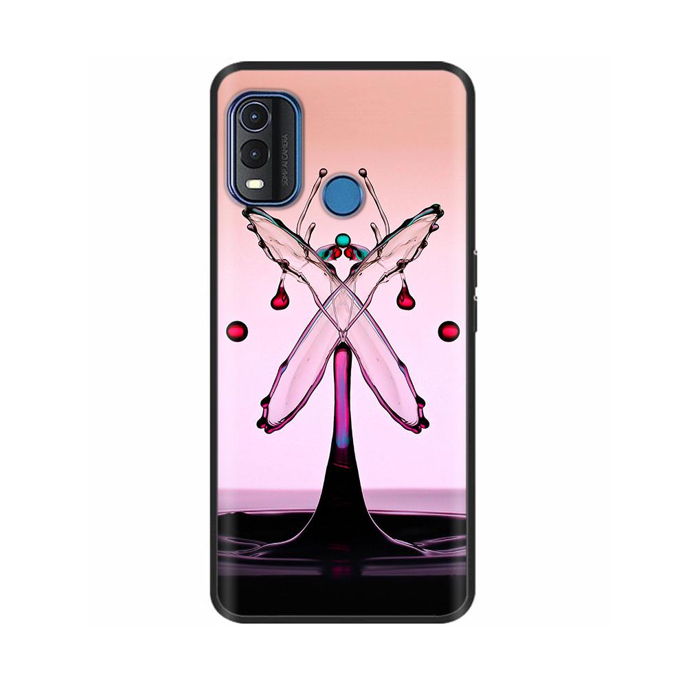 For Nokia G11 Plus Case Cute Heart Flower Soft Silicone Back Cover for Nokia G11 Plus NokiaG11 G 11 Bumper Black TPU Phone Cases