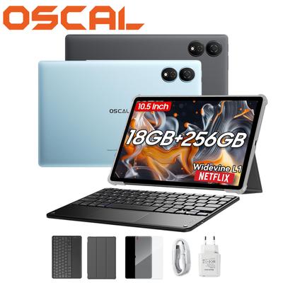 Oscal Планшет Pad 80 WiFi Android, 10,51-дюймовый FHD-дисплей, режим ПК, Widevine L1, UNISOC T606, 18 ГБ ОЗУ 256 ГБ ПЗУ, батарея 8200 мАч