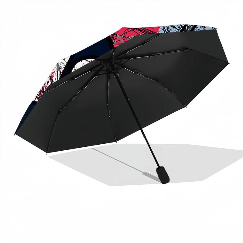 1pc Music Love Automatic Open/Close Umbrella Compact Folding Umbrella, All-Season Portable Umbrella for Women/Men106