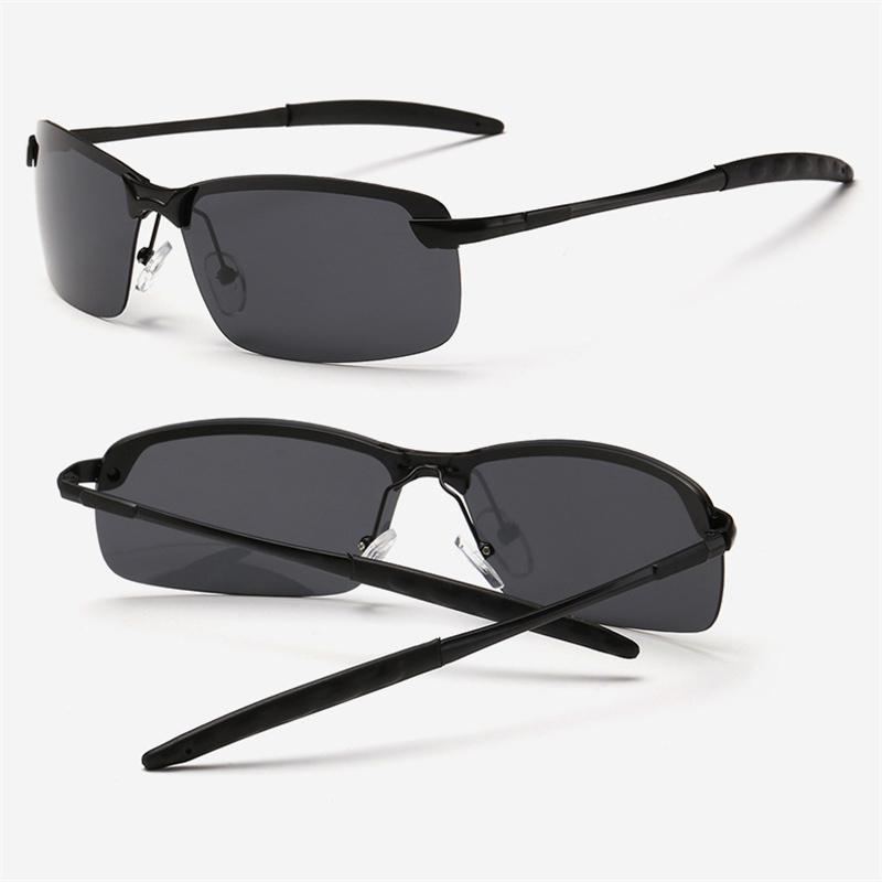 Модные мужские поляризационные солнцезащитные очки, классический дизайн, винтажные черные спортивные очки для бега, винтажные очки-пилоты, солнцезащитные очки для вождения, рыбалки