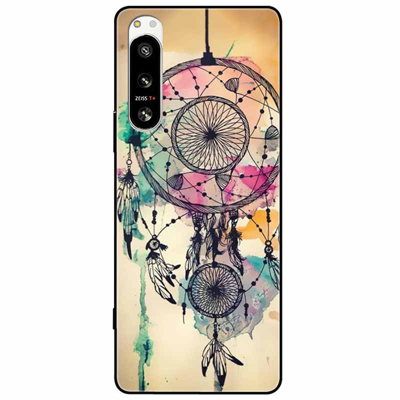 For Sony Xperia 5 IV / 1 IV Case 10IV Soft Silicone Flower Phone Back Cases For Sony Xperia 10 IV V Cover 5IV TPU Bumpers 10V
