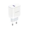 Dudao A20EU 18W USB-A Wall Charger with USB-A to Lightning Cable - White