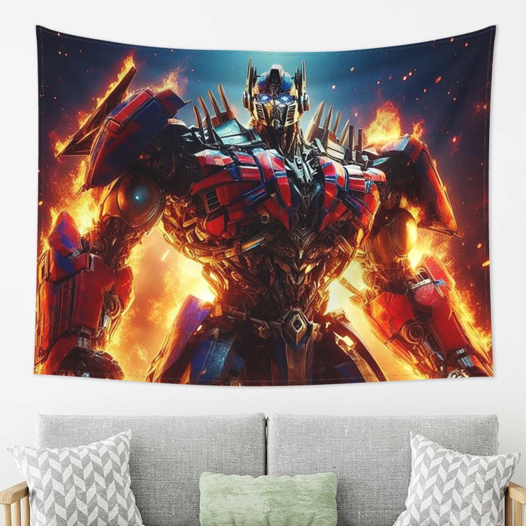 Optimus Prime Tapestry Wall Hanging Aesthetic Home Decor Tapestries for Living Room Bedroom