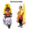 Mcdonalds Outfit Fries Boys Girls Kindergarten Parties Costume Christmas Kids