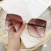 Outdoor Cycling Oversized Square Luxury Sunglasses Women Female Gradient Color Lens Sun Glasses Fashion Shades Uv400 Eyewear