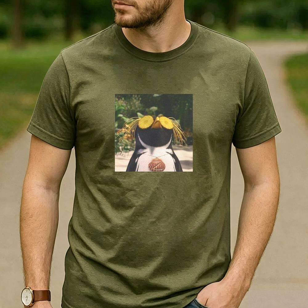 Cody Maverick Surfs Up Fan Gift T Shirt Cartoon Penguin Surf Graphic Unisex Cotton Crew Neck Beach Daily Tops