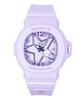 Baby-G Аналоговые Часы с Полимерным Ремешком, Фиолетовый Циферблат, Кварцевые BGA-10D-6A 100М Женские Часы