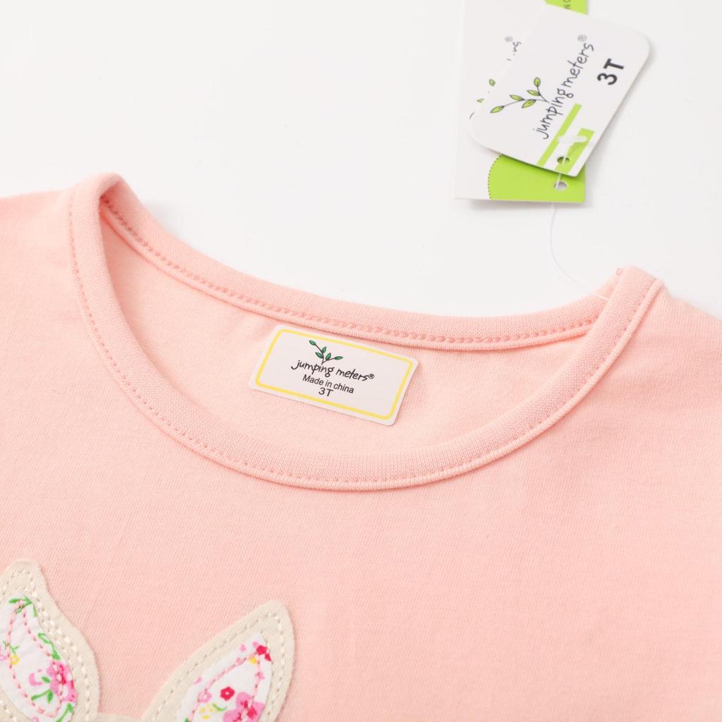 2025 Girls' Long Sleeve Embroidered T-shirt for Spring and Autumn