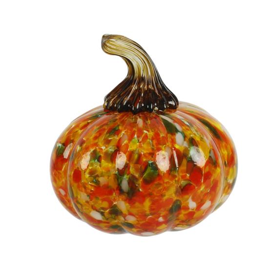 Мини-украшение из выдувного стекла в виде тыквы Коллекционное Thanksgiving Halloween Искусственный хрусталь Тыква Подвесное