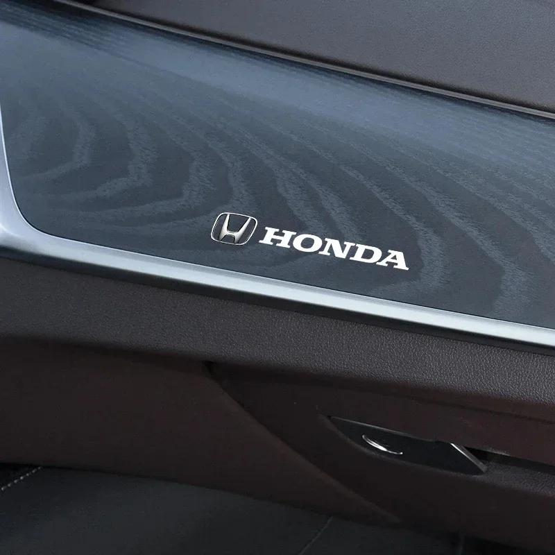 BWAD5 1/2/5/10pc Car Interior Dekoration Stickers Badges Auto Styling For Honda Civic xrv hrv crv brv City Accord Fit Jazz Insight