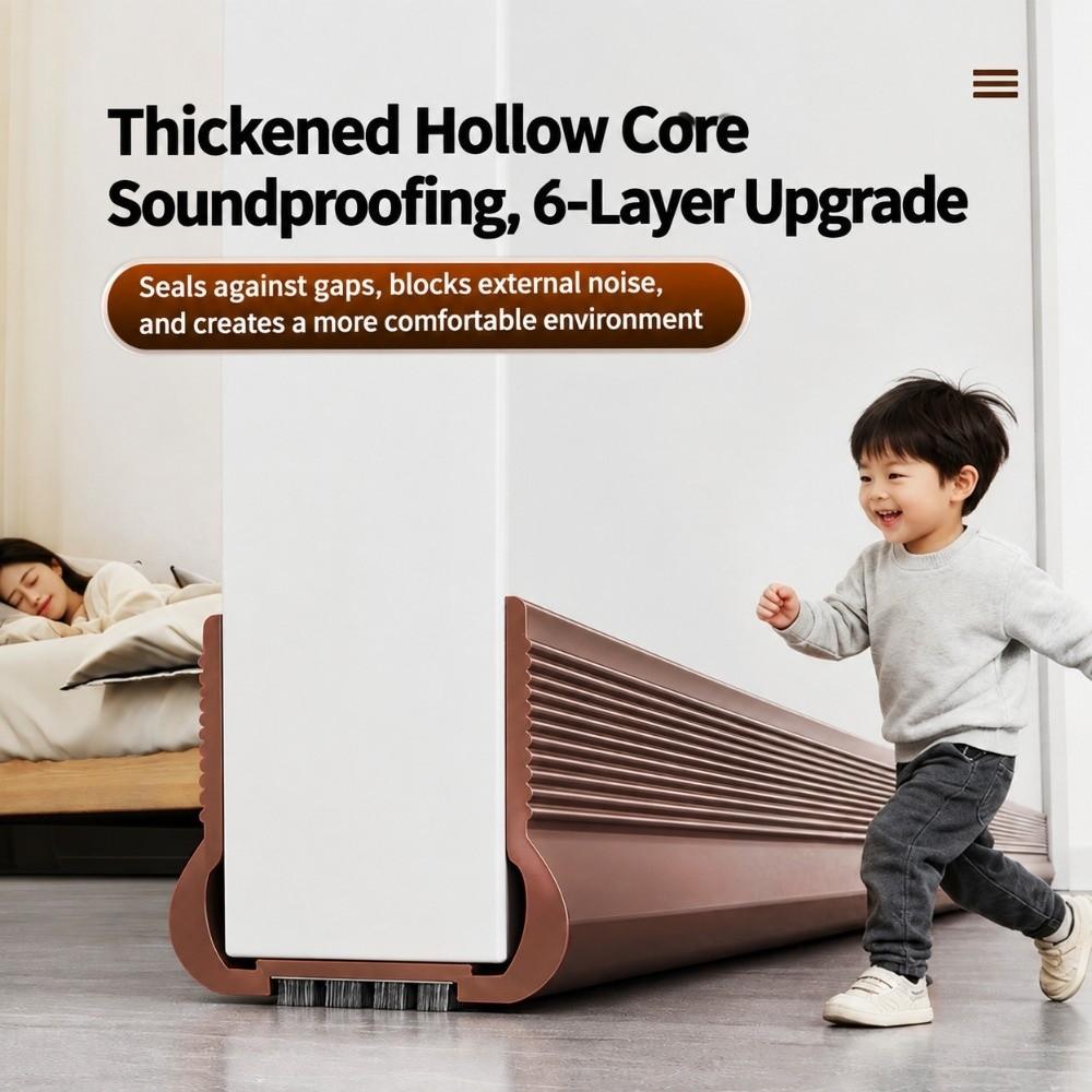 Noise Reducing Draft Stopper Waterproof Brush Weatherstrip Under Door Sweep Draft Blocking